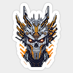 Mecha Skull S01 D81 Sticker